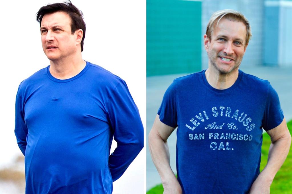 Bronson Pinchot is pictured in 2017 (left) and today.