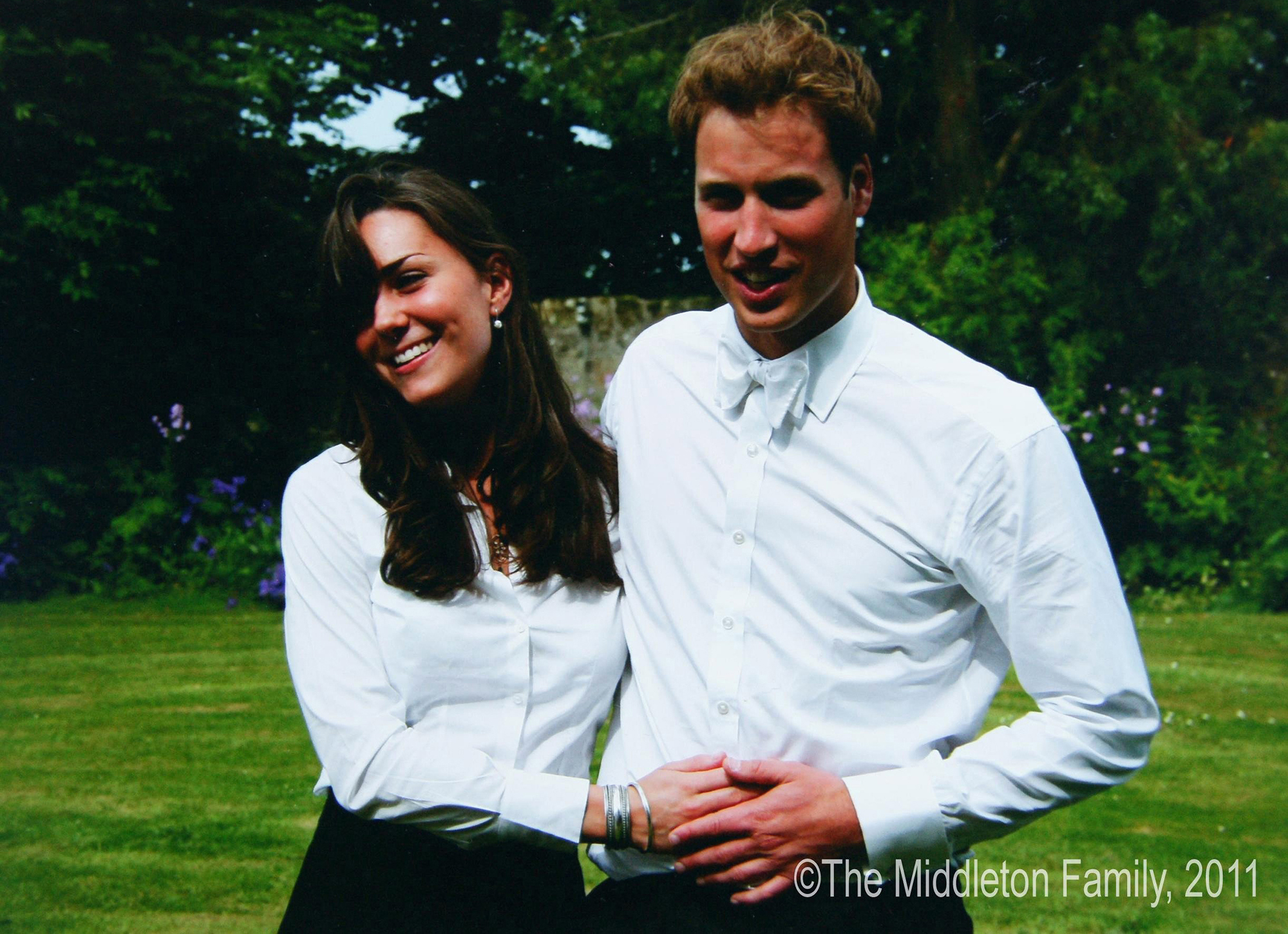 Kate Middleton and Prince William on their college graduation day.