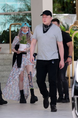 Grimes and Elon Musk 