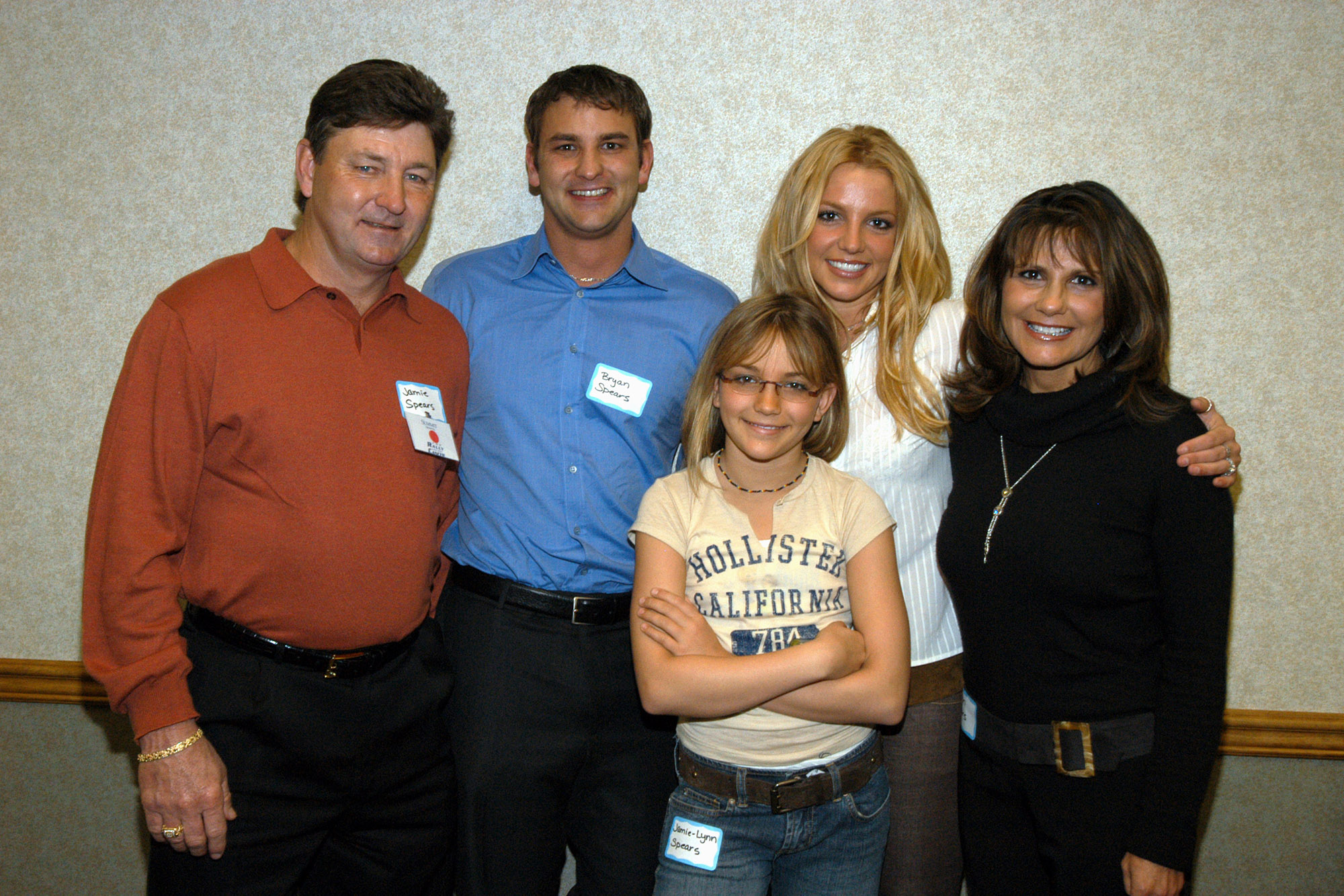 Britney Spears’ family members Jamie Spears, Bryan Spears, Jamie Lynn Spears and Lynne Spears.