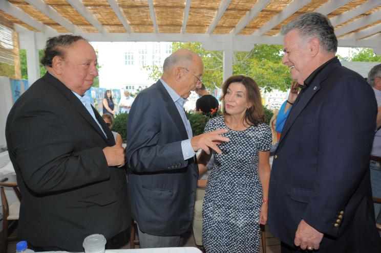 John Catsimatidis, Alfonse D'Amato, Kathy Hochul and Peter King.