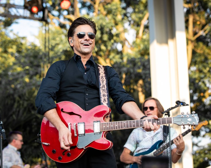 John Stamos performs with The Beach Boys