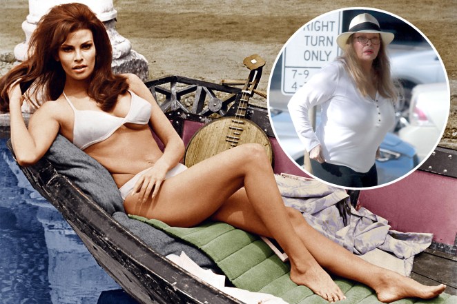 Raquel Welch in 1968's "The Biggest Bundle of Them All"; Welch in 2021