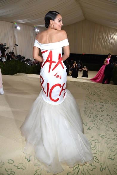 AOC at the Met Gala