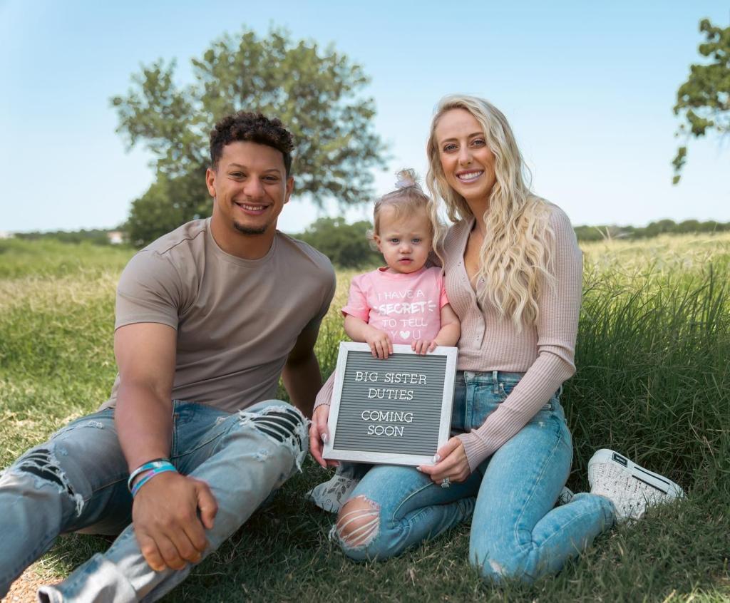 Patrick Mahomes, Brittany Matthews and Sterling