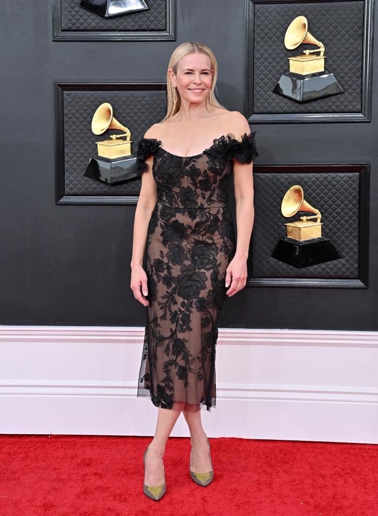 Chelsea Handler on a red carpet.