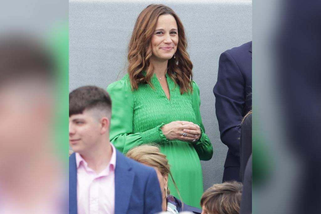 Pippa Middleton during the Platinum Party at the Palace in front of Buckingham Palace on June 04, 2022 in London, England. The Platinum Jubilee of Elizabeth II is being celebrated from June 2 to June 5, 2022, in the UK and Commonwealth to mark the 70th anniversary of the accession of Queen Elizabeth II on 6 February 1952.