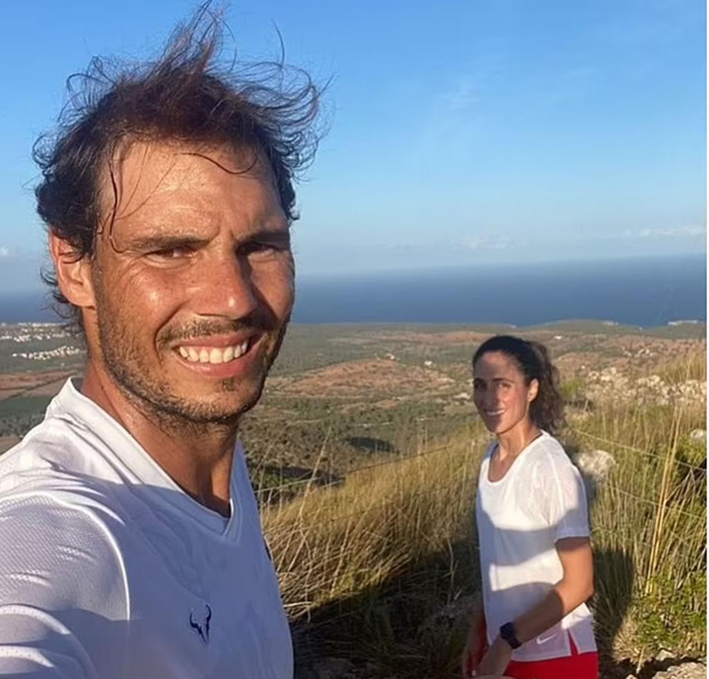 Mery Perelló and Rafael Nadal in a selfie.