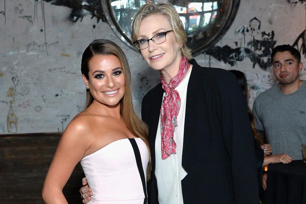 Lea Michele and Jane Lynch