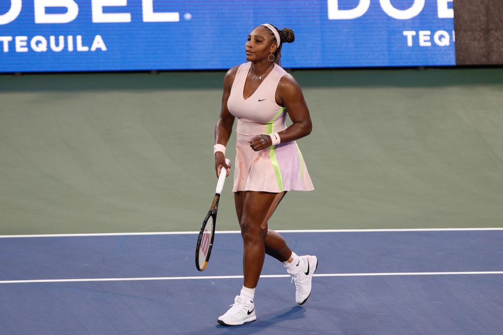 Serena Williams playing tennis