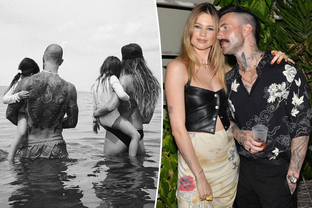 Adam Levine and Behati Prinsloo.