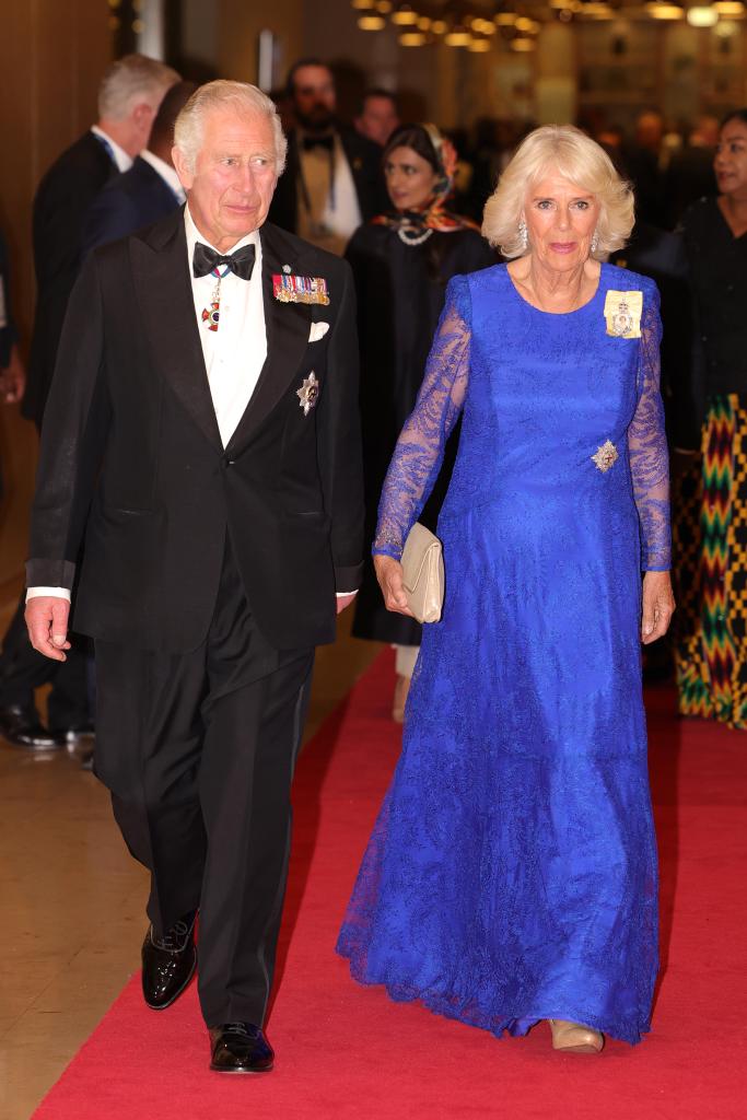 Prince Charles and Duchess Camilla walking