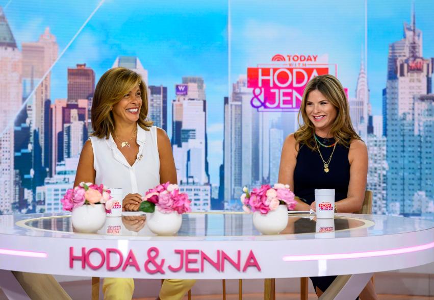 Jenna Bush Hager and Hoda Kotb on "Today"