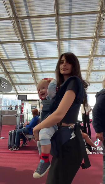 Emily Ratajkowski and son Sylvester