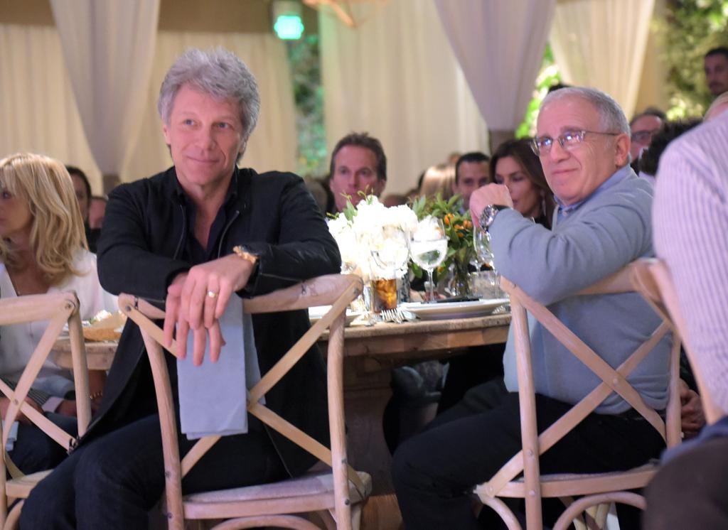 Irving Azoff with Jon Bon Jovi at an event.