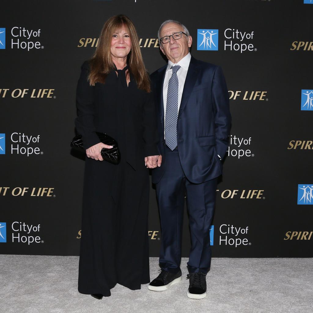 Iriving and Shelli Azoff at a red carpet event.