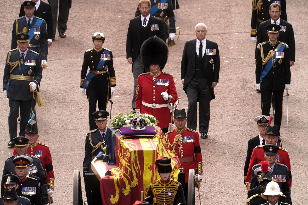 Princess Anne in the Queens procession on Sept. 14.