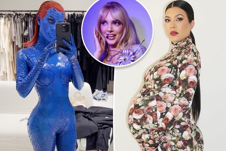 Kim Kardashian, Kendall Jenner, Kourtney kardashian halloween costumes