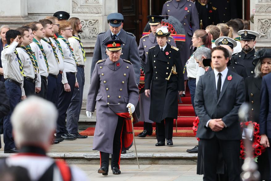 King Charles III at the Festival of Remembrance 2022