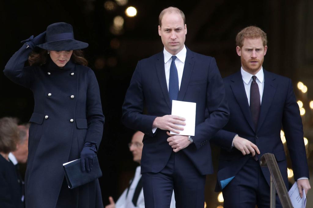 Kate Middleton, Prince William and Prince Harry