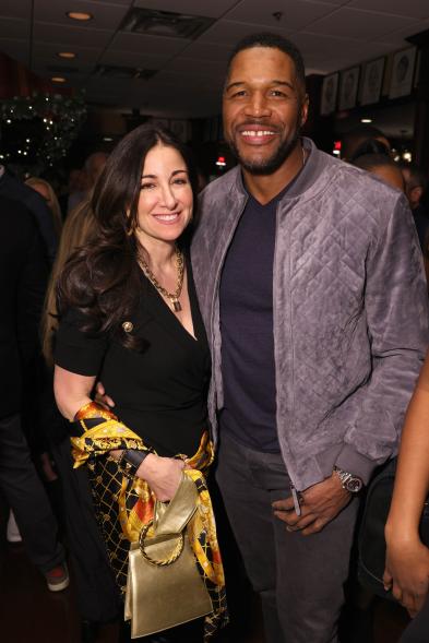 Michael Strahan and Emilia Fazzalari at the Rao's pop-up in Scottsdale