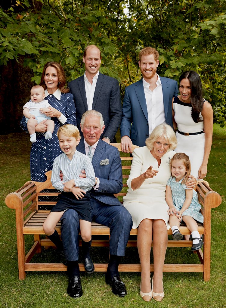 King Charles, Queen Consort Camilla, Princess Kate, Prince William, Prince Harry, Meghan Markle, Prince George, Princess Charlotte, Prince Louis