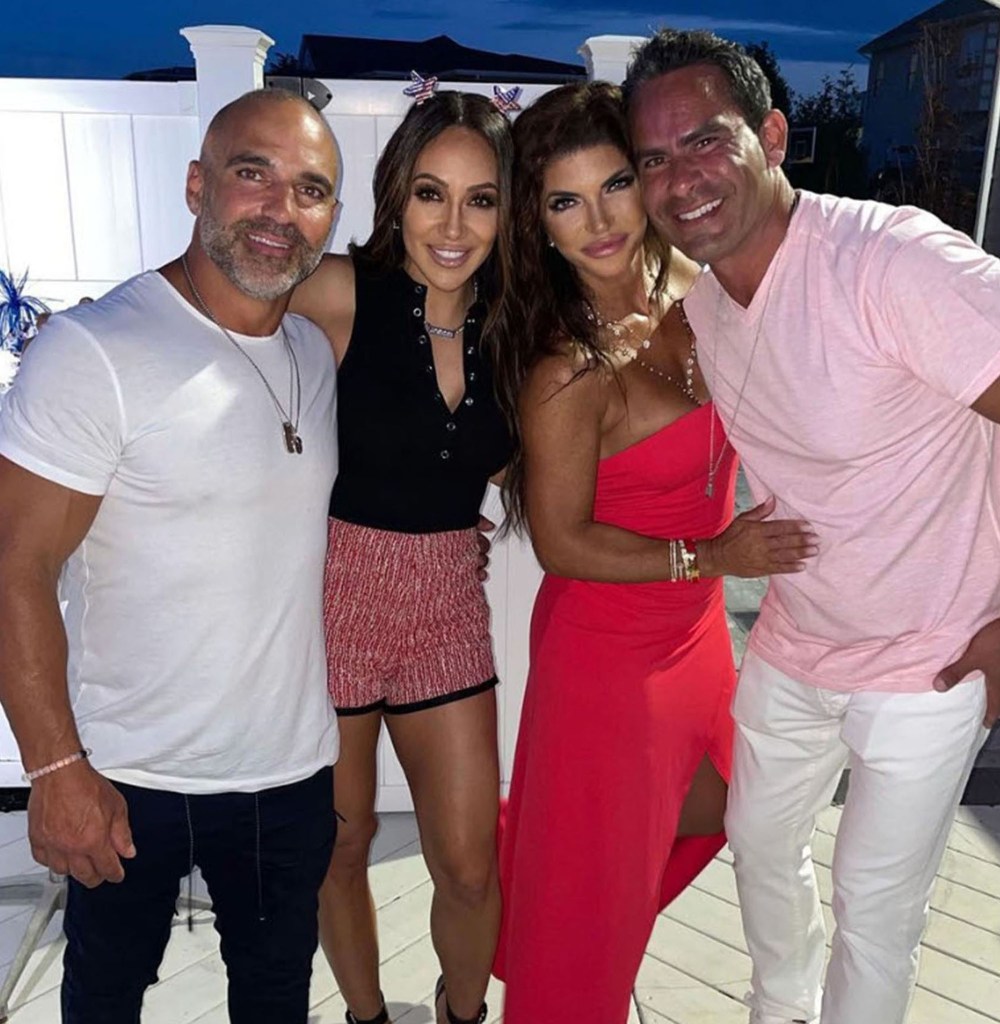 melissa and joe gorga with teresa giudice and louie ruelas 