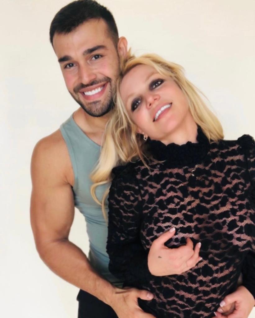 Sam Asghari and Britney Spears.