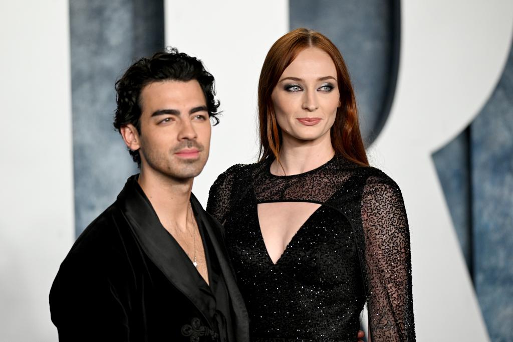 Sophie Turner and Joe Jonas at a red carpet event.