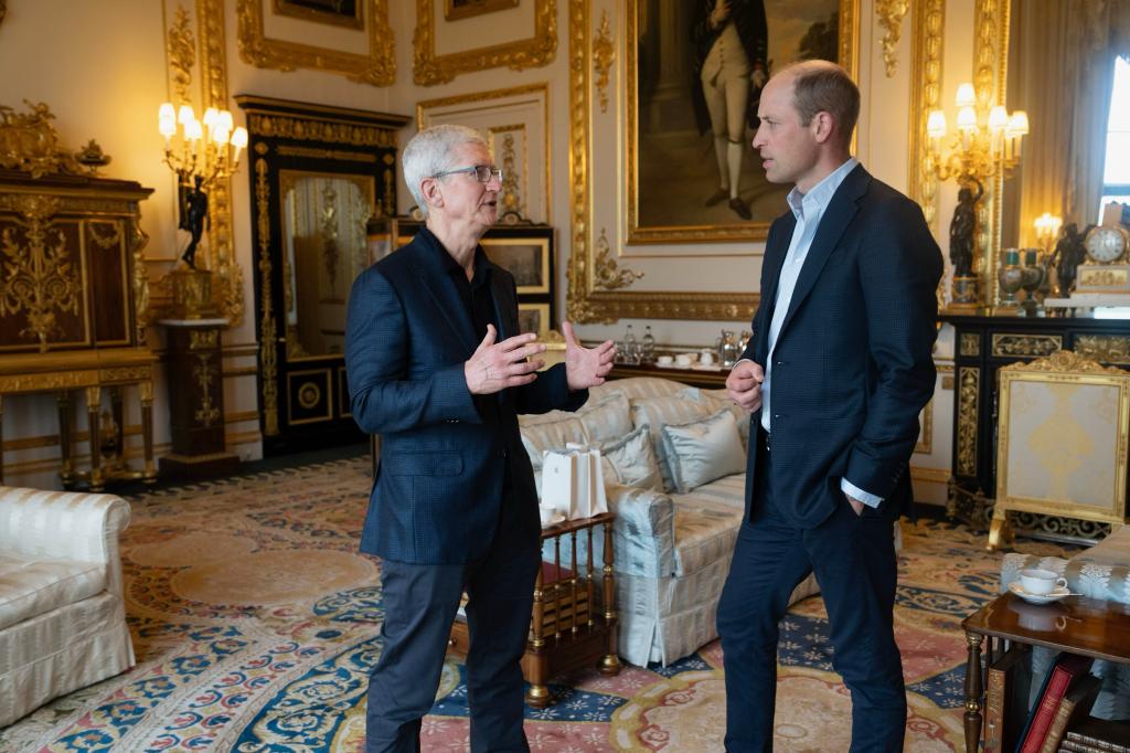 Tim Cook and Prince William