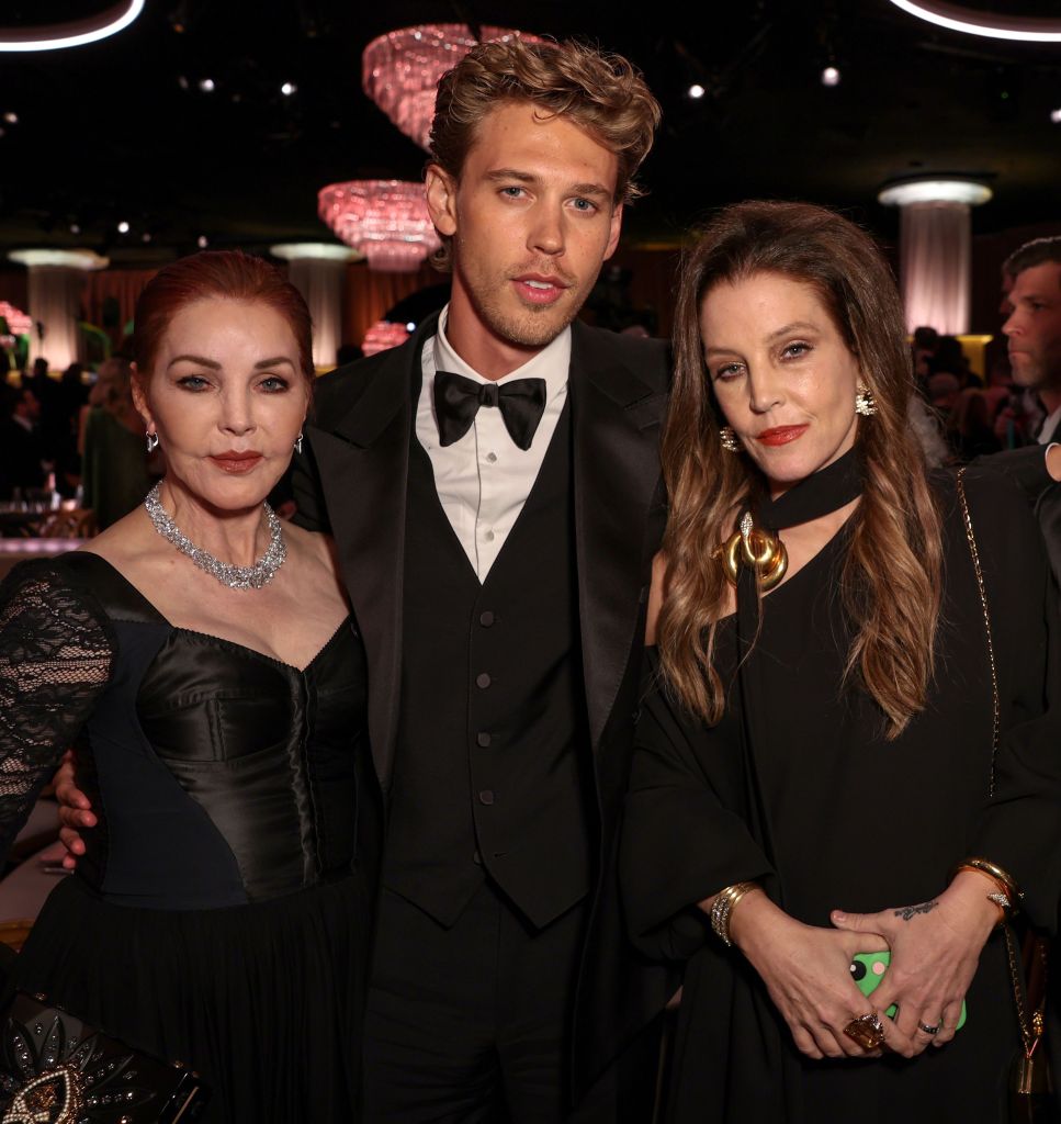 Priscilla Presley, Lisa Marie Presley, Austin Butler 