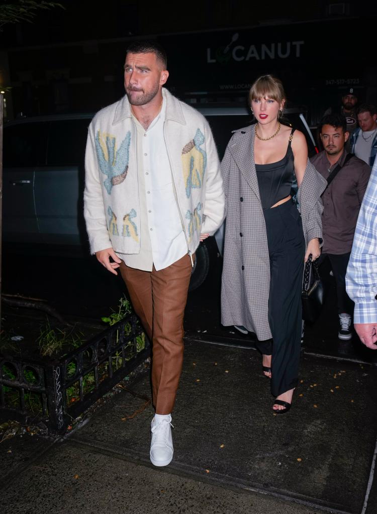 Taylor Swift and Travis Kelce.