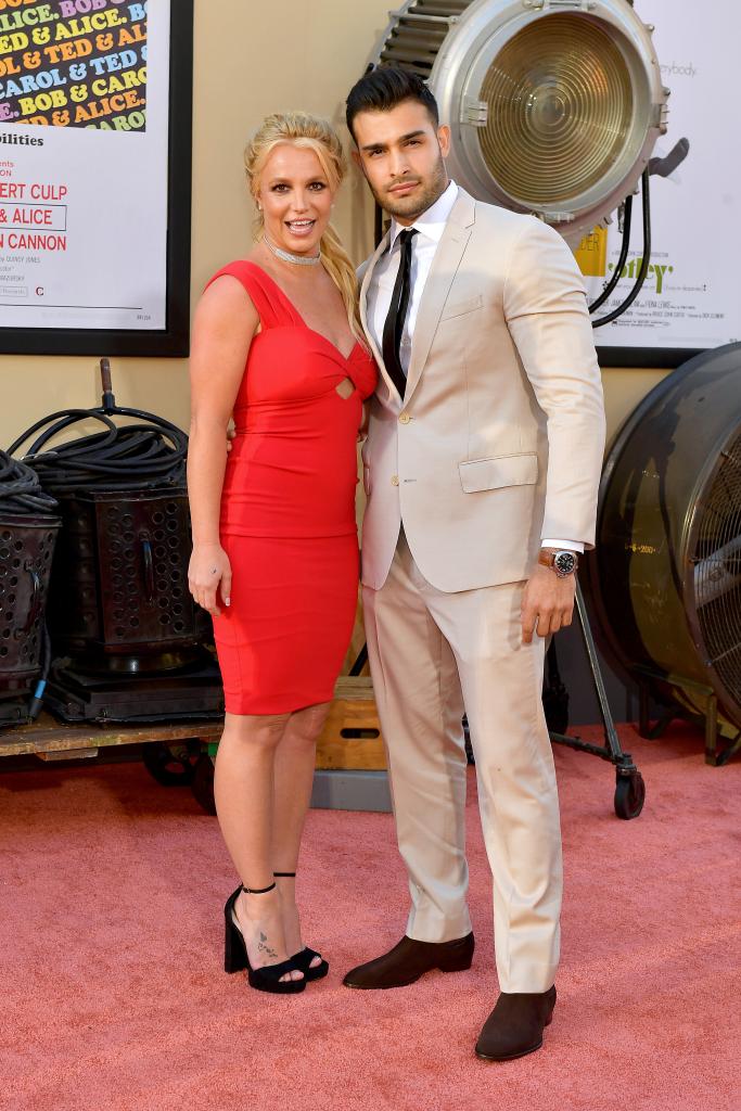 Britney Spears, Sam Asghari on red carpet