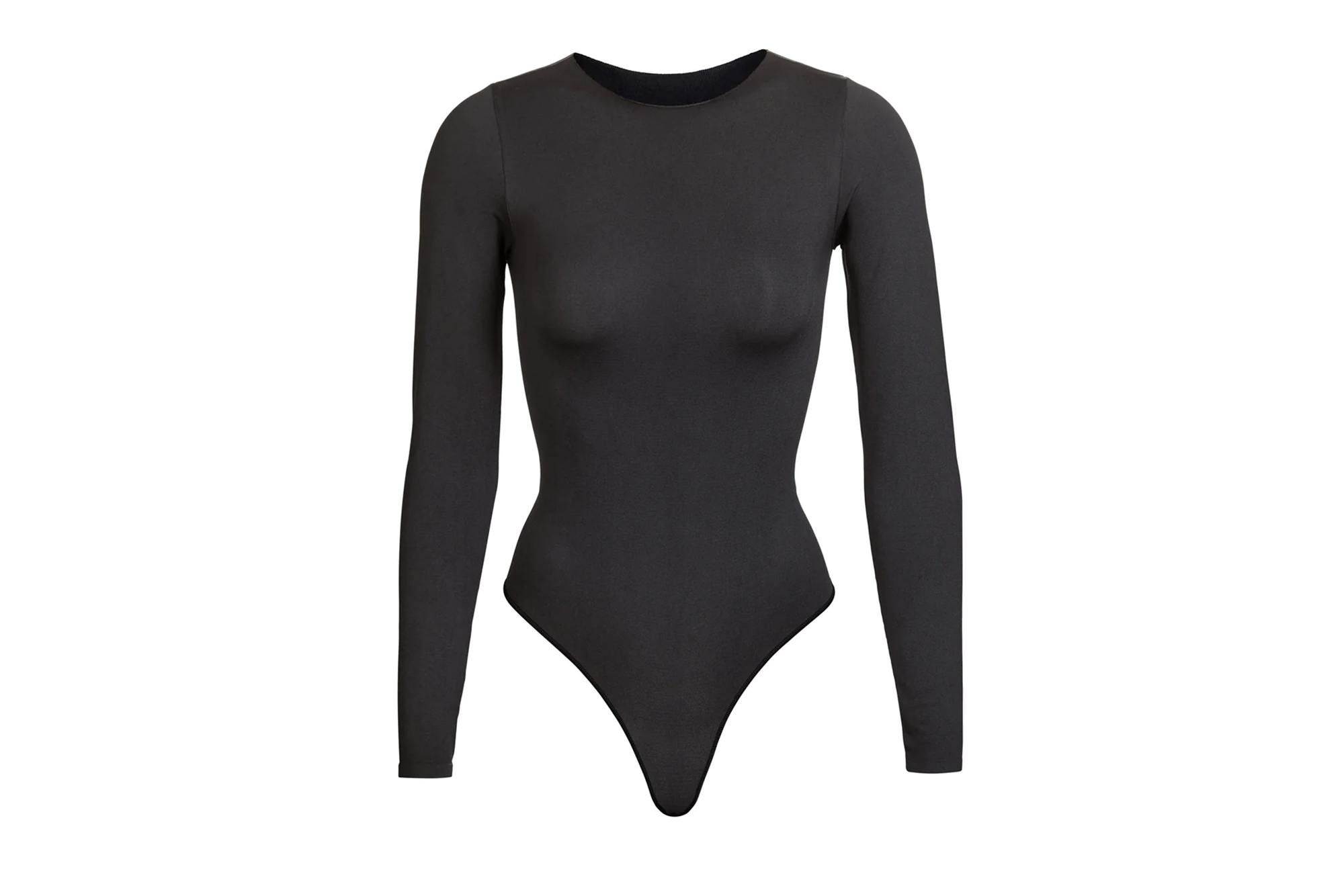 Skims Essential Crew Neck Long Sleeve Bodysuit