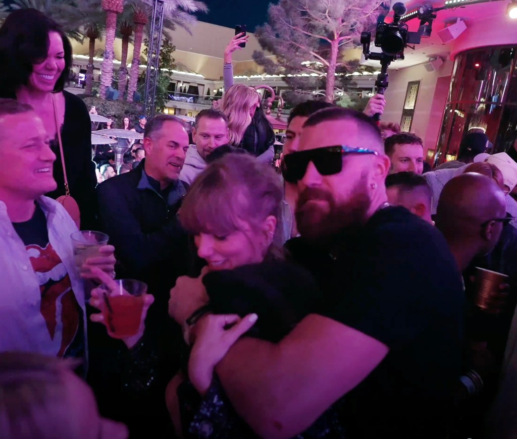 travis kelce and taylor swift at chiefs super bowl 2024 afterparty