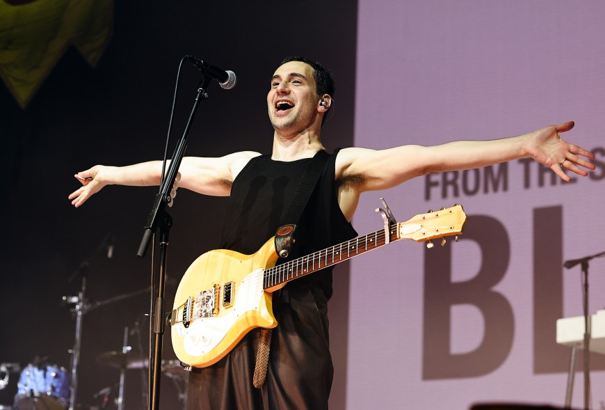 Jack Antonoff of Bleachers performs at the Mojave Tent during the 2024 Coachella Valley Music and Arts Festival at Empire Polo Club on April 20, 2024