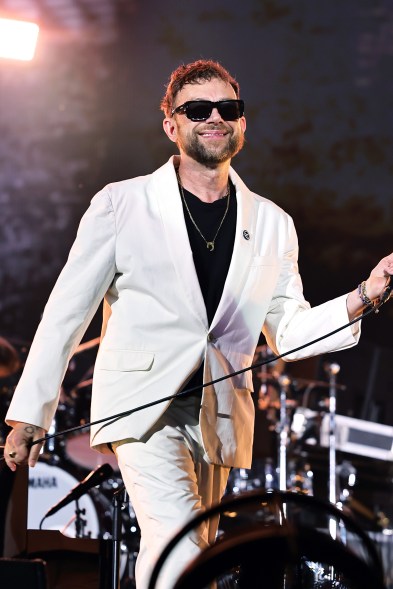 Damon Albarn of Blur performs at the Coachella Stage during the 2024 Coachella Valley Music and Arts Festival at Empire Polo Club on April 20, 2024