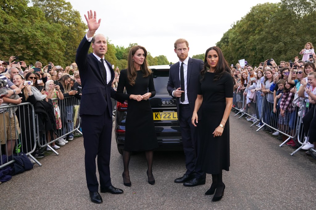 Kate Middleton, Prince William, Prince Harry and Meghan Markle