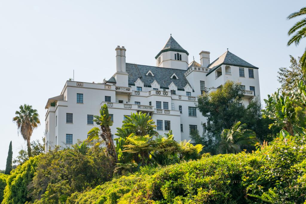 Exterior shot of Chateau Marmont.