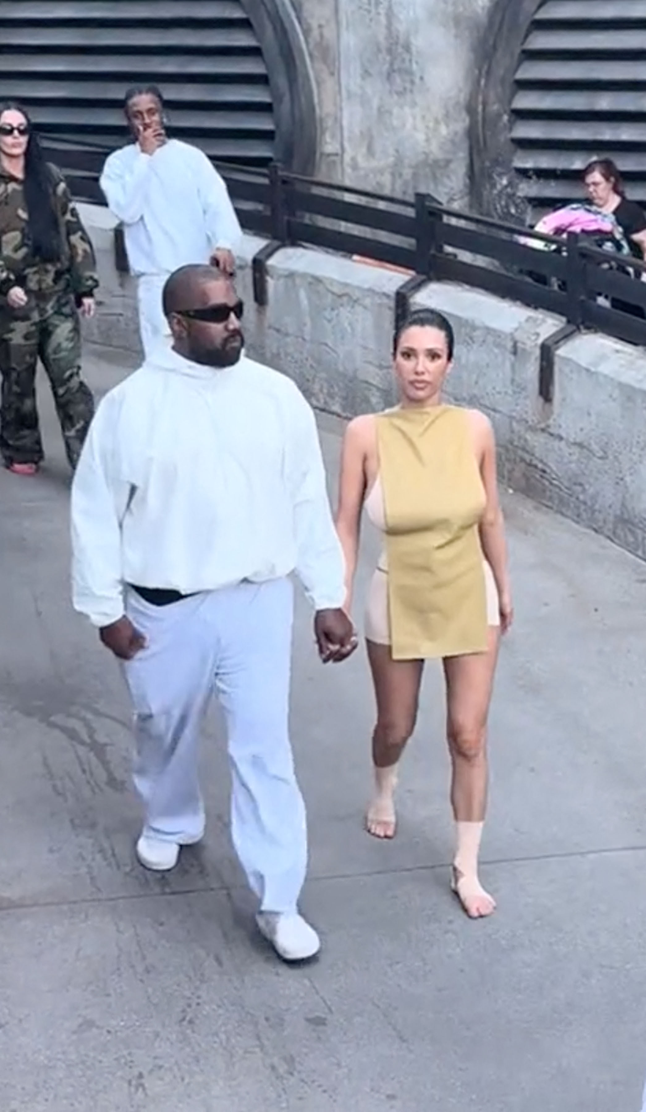 Kanye West and Bianca Censori.