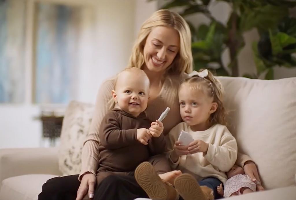 Brittany Mahomes with her family