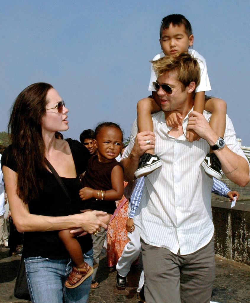 Angelina Jolie, Brad Pitt and kids