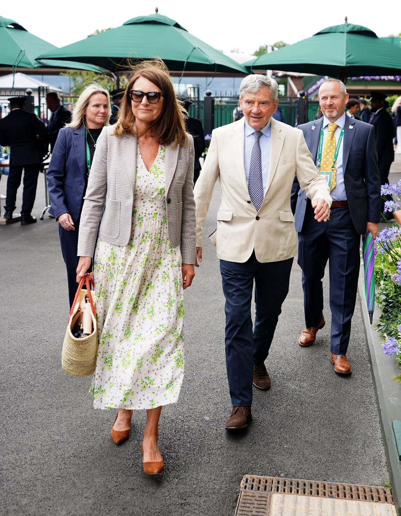 Carole and Michael Middleton at Wimbledon