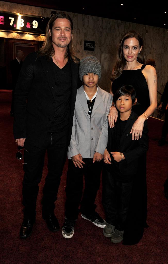 Angelina Jolie, Brad Pitt and kids