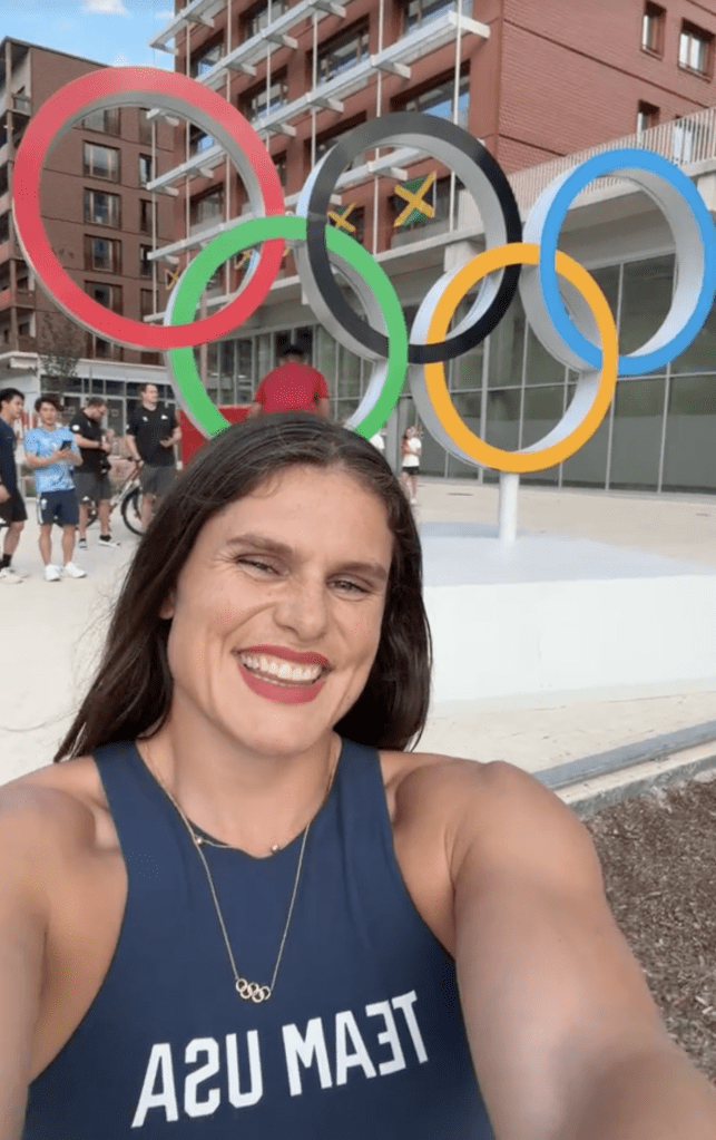 Olympian IIona Maher at the 2024 Olympics