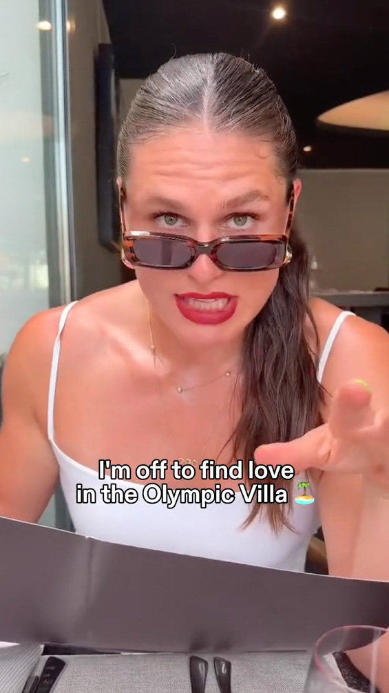 Olympian IIona Maher at the 2024 Olympics