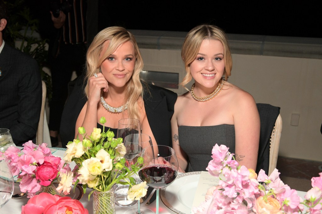 Reese Witherspoon and Ava Phillippe at the Tiffany & Co., party on April 25, 2024. 