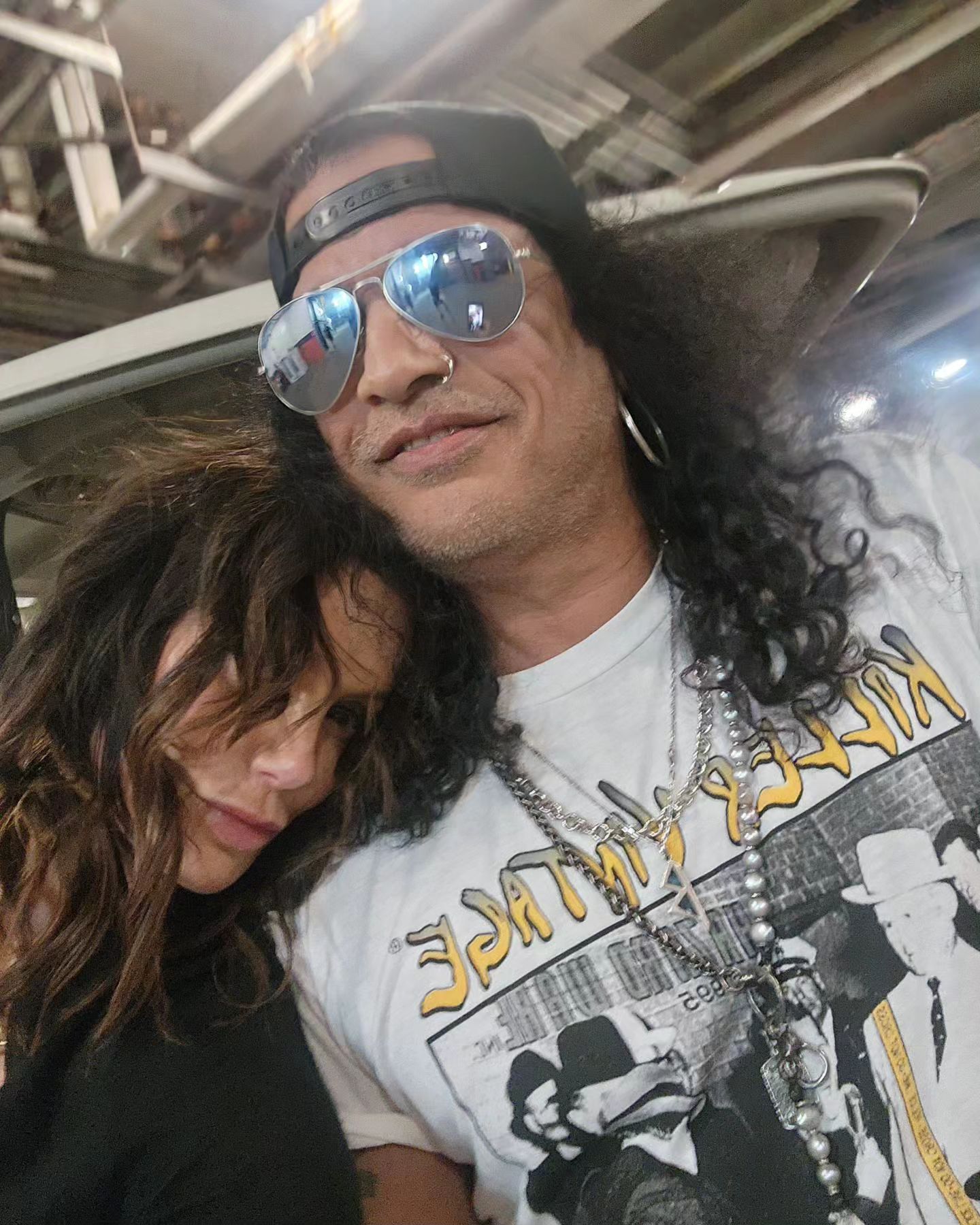 Meegan Hodges and Slash.