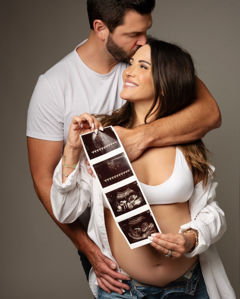 Andi Dorfman and Blaine Hart in maternity shoot shared via Instagram Sunday