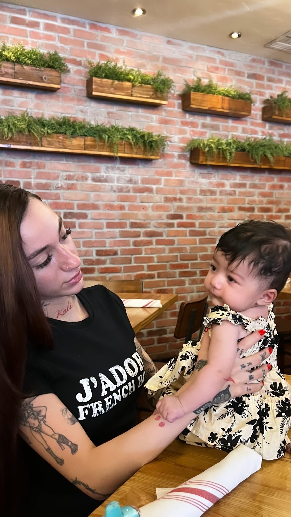 Bhad Bhabie and her daughter, Kali.